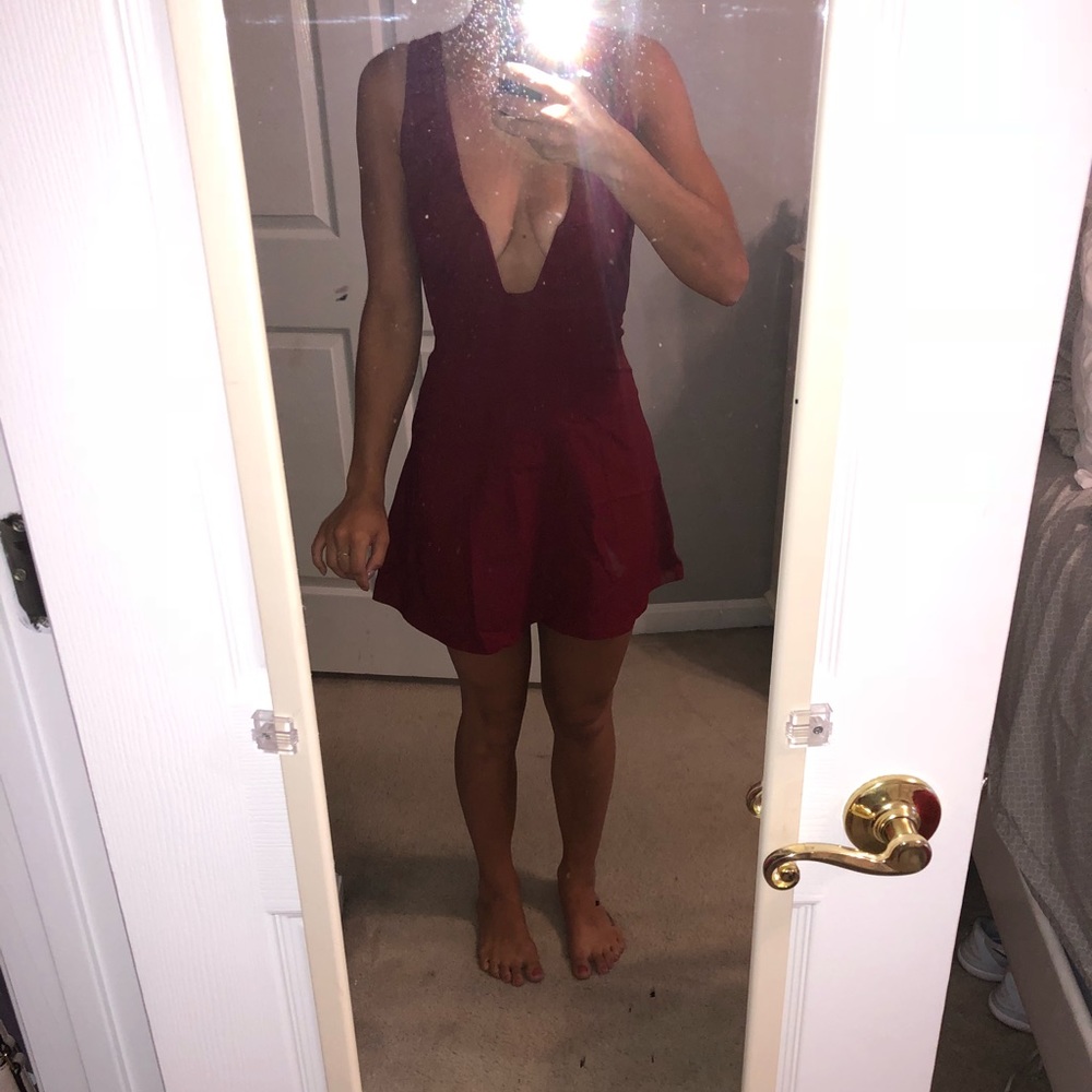 Burgundy Plunge Tobi Dress - NWT - Picture 5 of 5